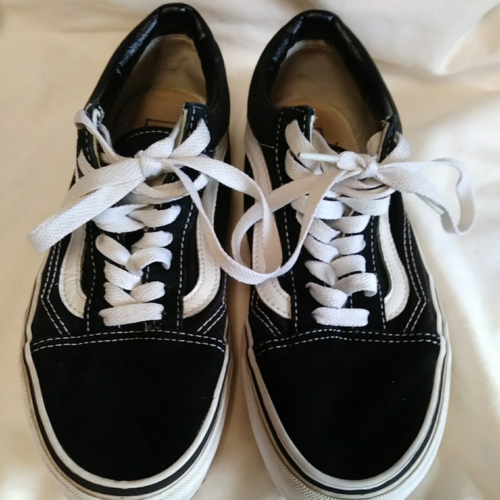 Vans Old Skool Black And White Skate Shoes 721728